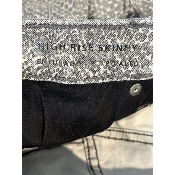 Universal Thread Gray Animal Print High Rise Skinny Jeans 0/25 - Picture 11 of 12